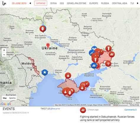 a current live map of the ukraine war live
